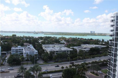 Carlton Terrace Bal Harbour condominium bay and Intracoastal views to the west