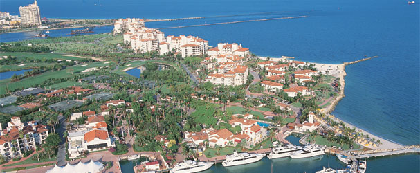 Luxury condominium homes on Fisher Island, Miami. Fisher Island real estate for sale