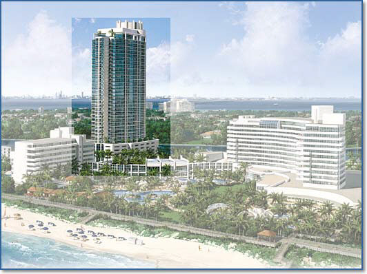 Fontainebleau II condo hotel and luxury condominium residences and homes