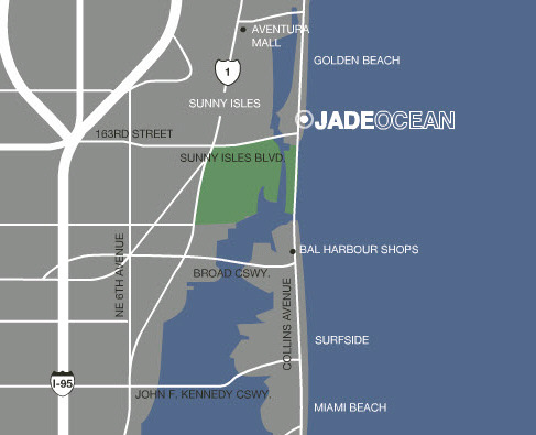 Jade Ocean - Luxury oceanfront condominium residences and homes in Sunny Isles, Miami Beach.
