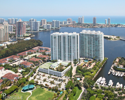 The Peninsula in Aventura - waterfront, waterview and oceanview luxury condominium residences and penthouse homes