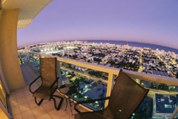 Floridian balcony views to the west - South Beach and Atlantic Ocean
