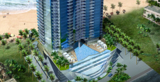 Jade Ocean Sunny Isles beachfront and oceanfront condominium - Flow thru Infinity edge pool.