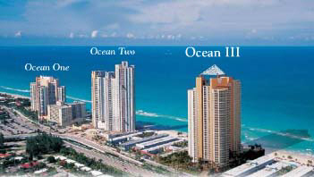 Ocean One, Ocean Two  and Ocean III Condos In Sunny Isles Beach, Miami Beach