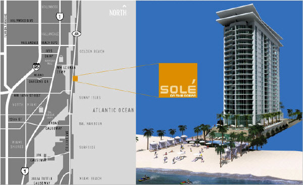 Sole on the Ocean in Sunny Isles Beach, Miami Beach.